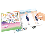 TOPModel Sticker Fashion Book Sports Edition - 11 Sticker Sheets, 24 Pages