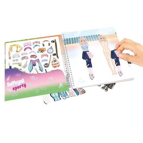TOPModel Sticker Fashion Book Sports Edition - 11 Sticker Sheets, 24 Pages