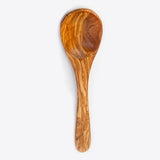 Round Holder Olive Wood Kitchen Utensil Set of 4 with Holder - Handmade 12 Inch