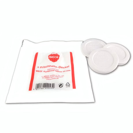 Weck Jar Keep Fresh Plastic Lids – Snap-On Storage Covers for WECK Canning Jars
