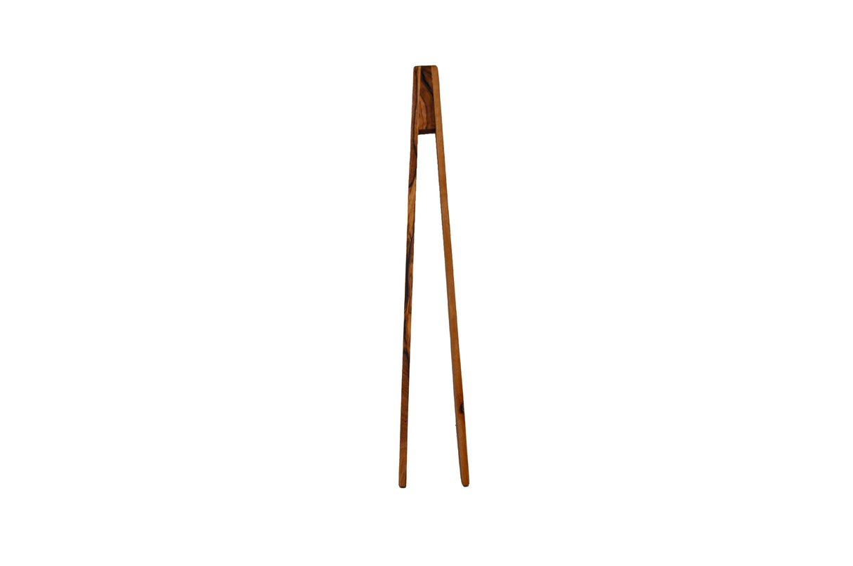 Olive Wood Kitchen Tongs - Handmade 12 Inch