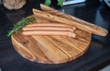 Olive Wood Kitchen Tongs - Handmade 12 Inch