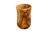 Round Holder Olive Wood Kitchen Utensil Set of 4 with Holder - Handmade 12 Inch