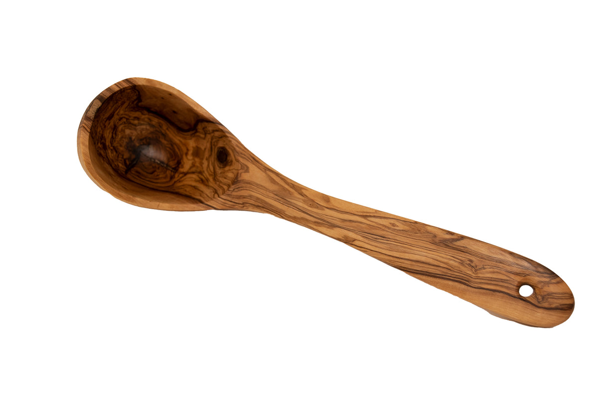 Olive Wood Soup Ladle – Handcrafted 12 Inch