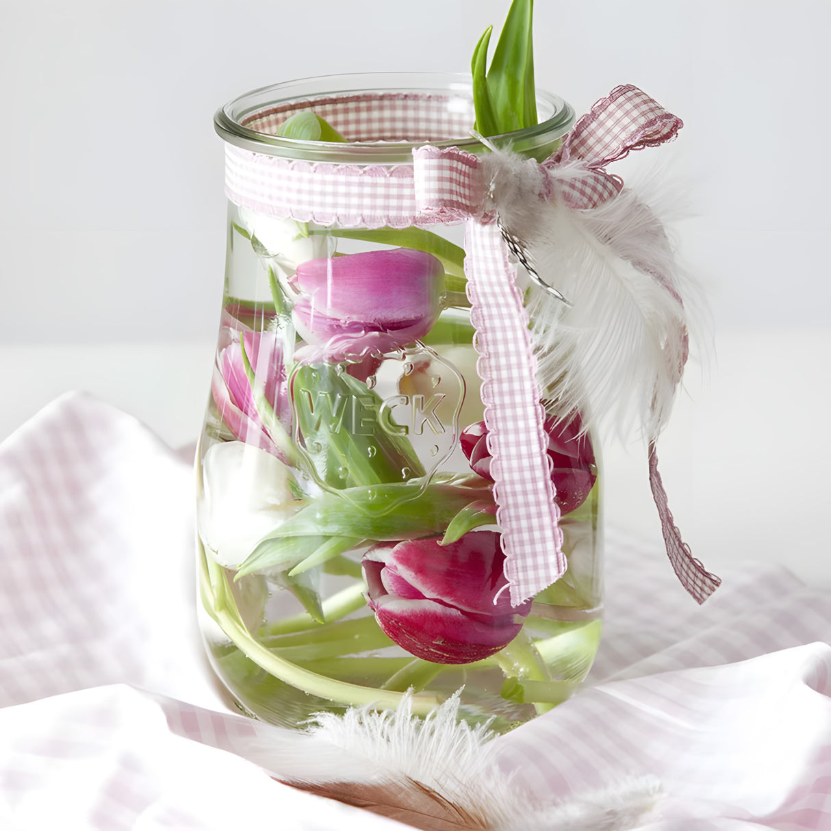 Weck 738 Canning Jar 59 oz - Decorative Glass for Fermenting and Floral Arrangements