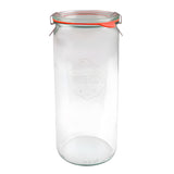 Weck 908 Cylindrical Canning Jar 35 oz – Airtight Glass for Preserving and Meal Prep Staples