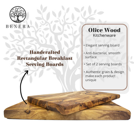 Olivewood Breakfast Kitchen Board for Charcuterie 10” x 6”