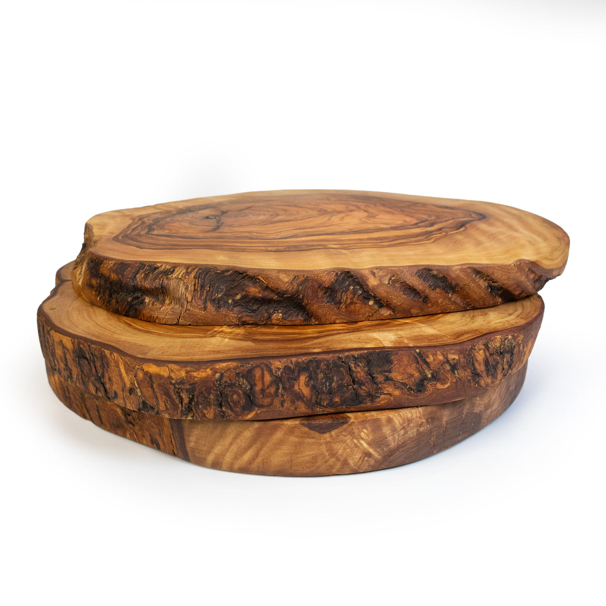 Oval Olive Tree Trivet or Small Cutting Board - Rustic 8 Inch