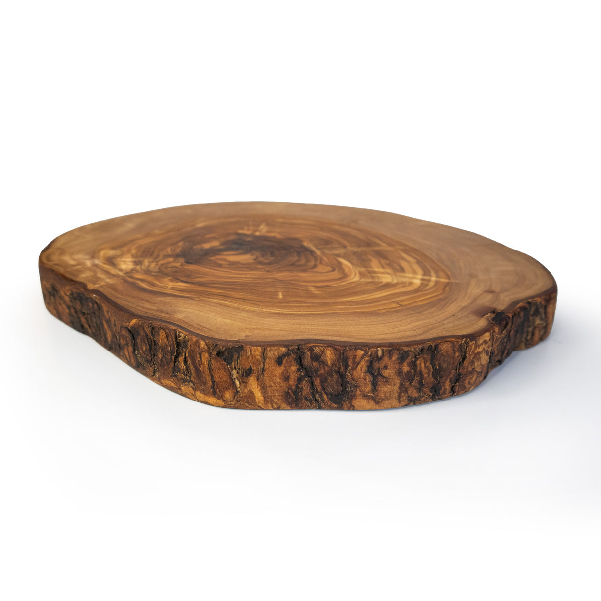 Oval Olive Tree Trivet or Small Cutting Board - Rustic 8 Inch