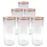 Weck 908 Cylindrical Canning Jar 35 oz – Airtight Glass for Preserving and Meal Prep Staples