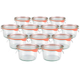 Weck 976 Canning Jar 5.5 oz – Wide Glass for Jams and Egg Bites