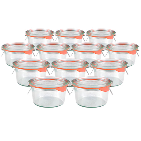 Weck 976 Canning Jar 5.5 oz – Wide Glass for Jams and Egg Bites